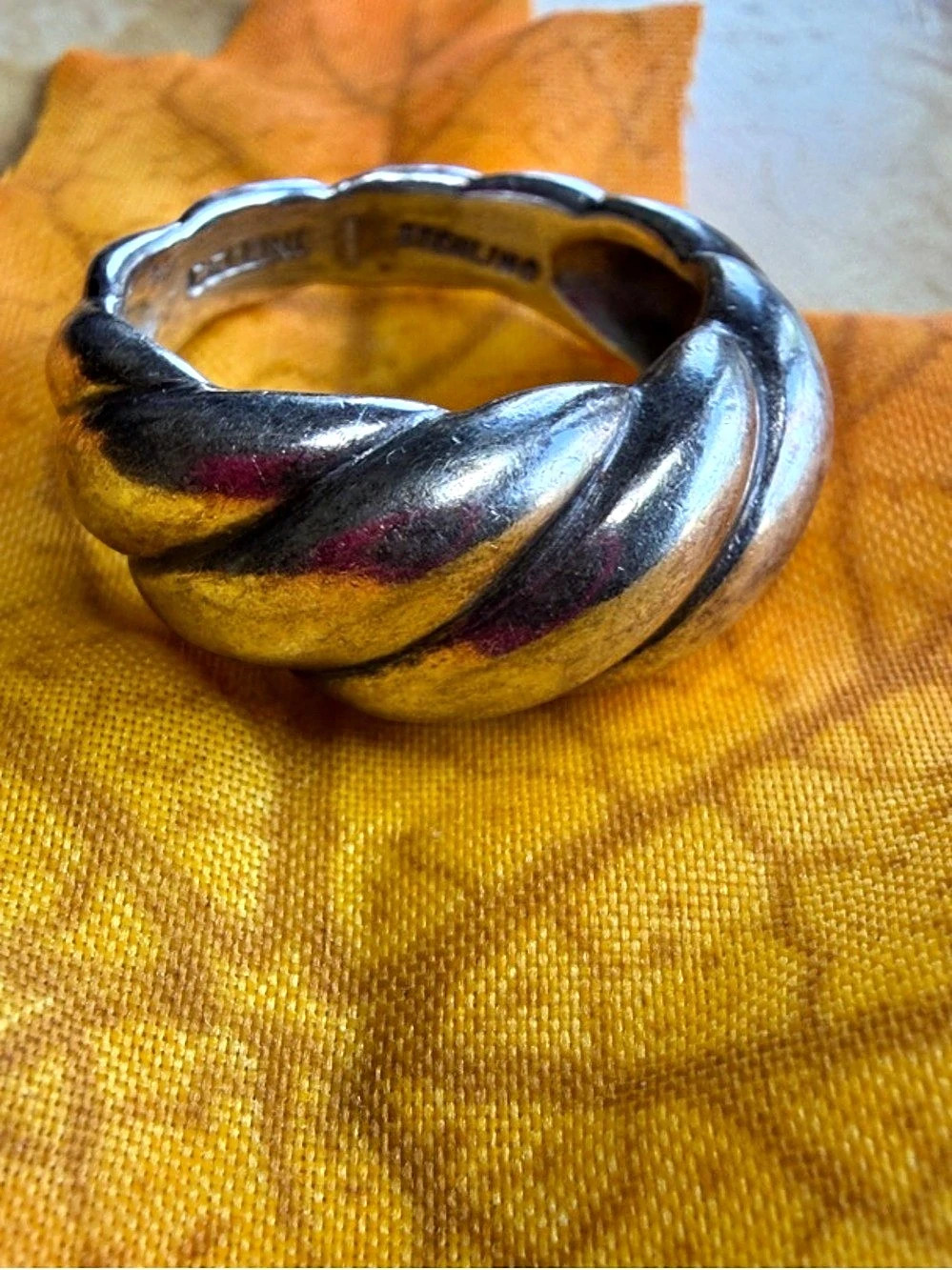 Cellini Twisted Sterling Silver Ring-size 6